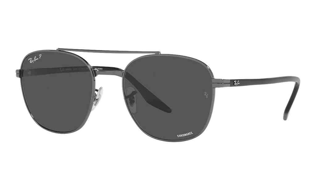 Oval Polarized Sunglasses "Gunmetal" RB3688-004-K8_58