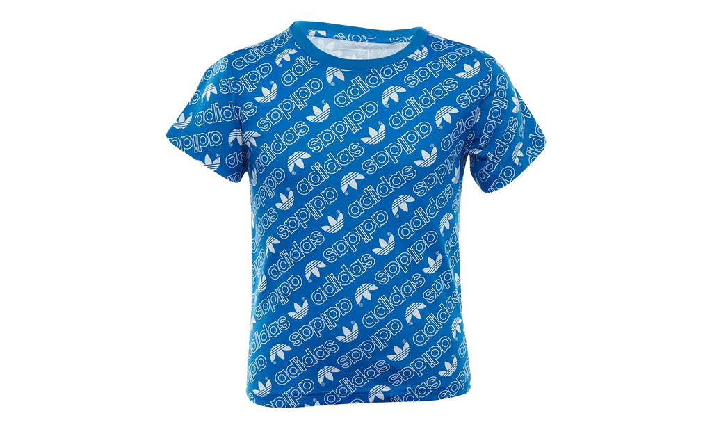 Trefoil Monogram Tee TD "Blue" DN8158