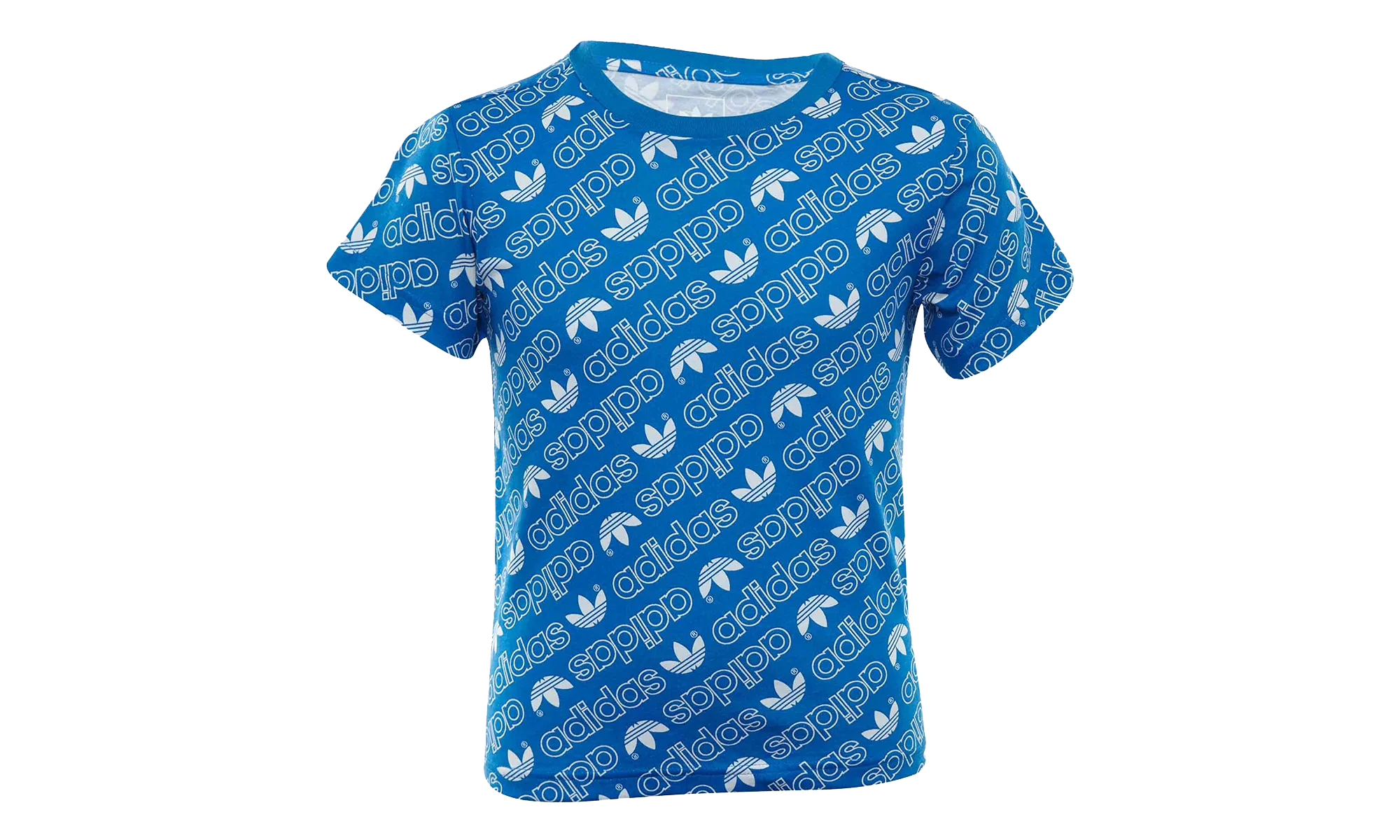 Trefoil Monogram Tee TD "Blue" DN8158