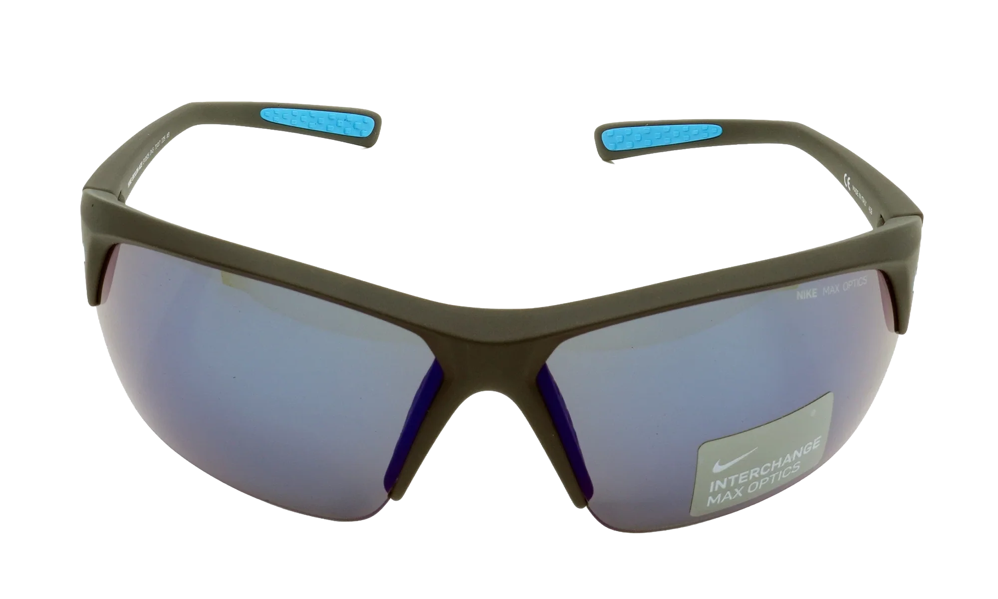 Skylon Ace Sunglasses "Matte Black / Blue Tint / Grey Silver Flash" EV0525 045