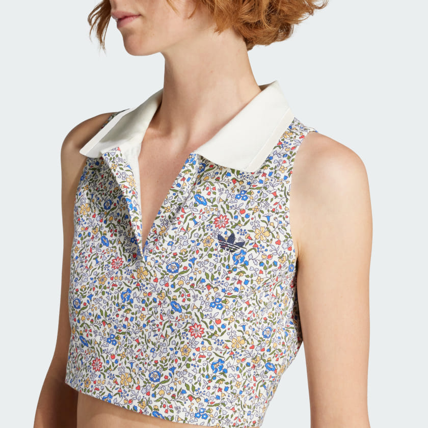 Women's adidas adidas Originals x Liberty London Sleeveless Crop Polo