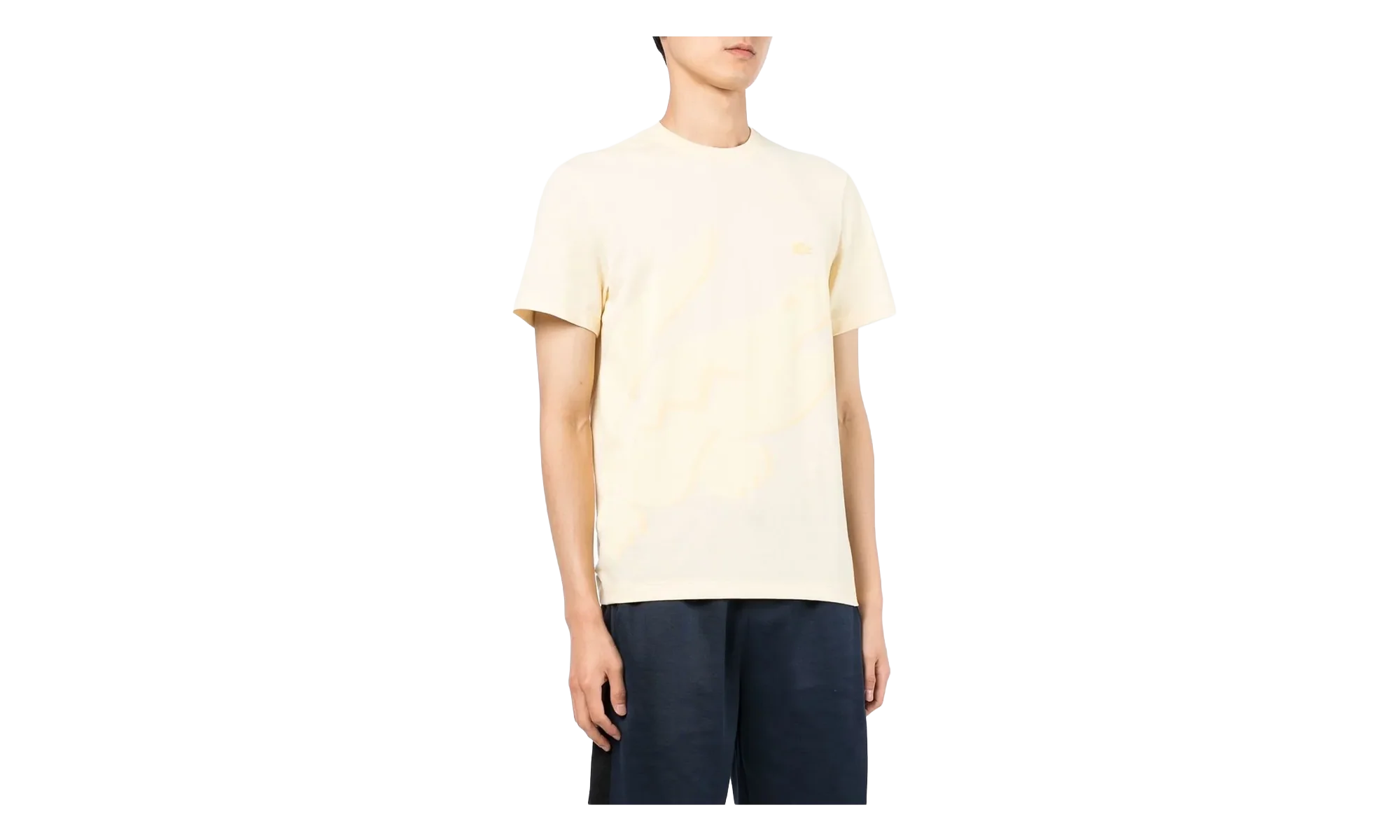 Crocodile Print Organic Cotton T-Shirt "Yellow" TH2604 HBZ