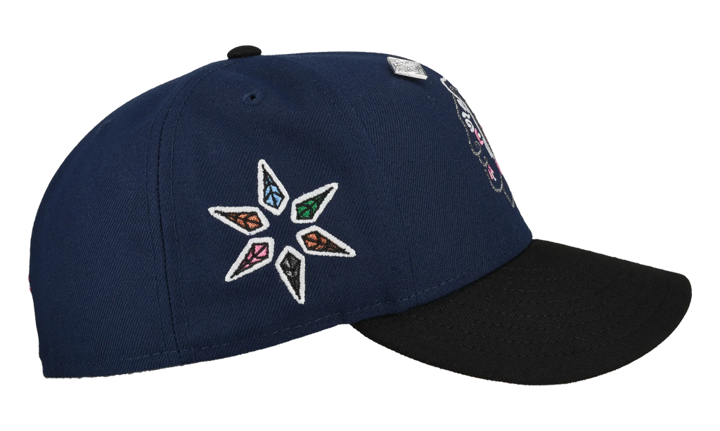 59FIFTY Chicago Black Hawks Fitted Hat "Navy / Black / Pink Brim" NE454