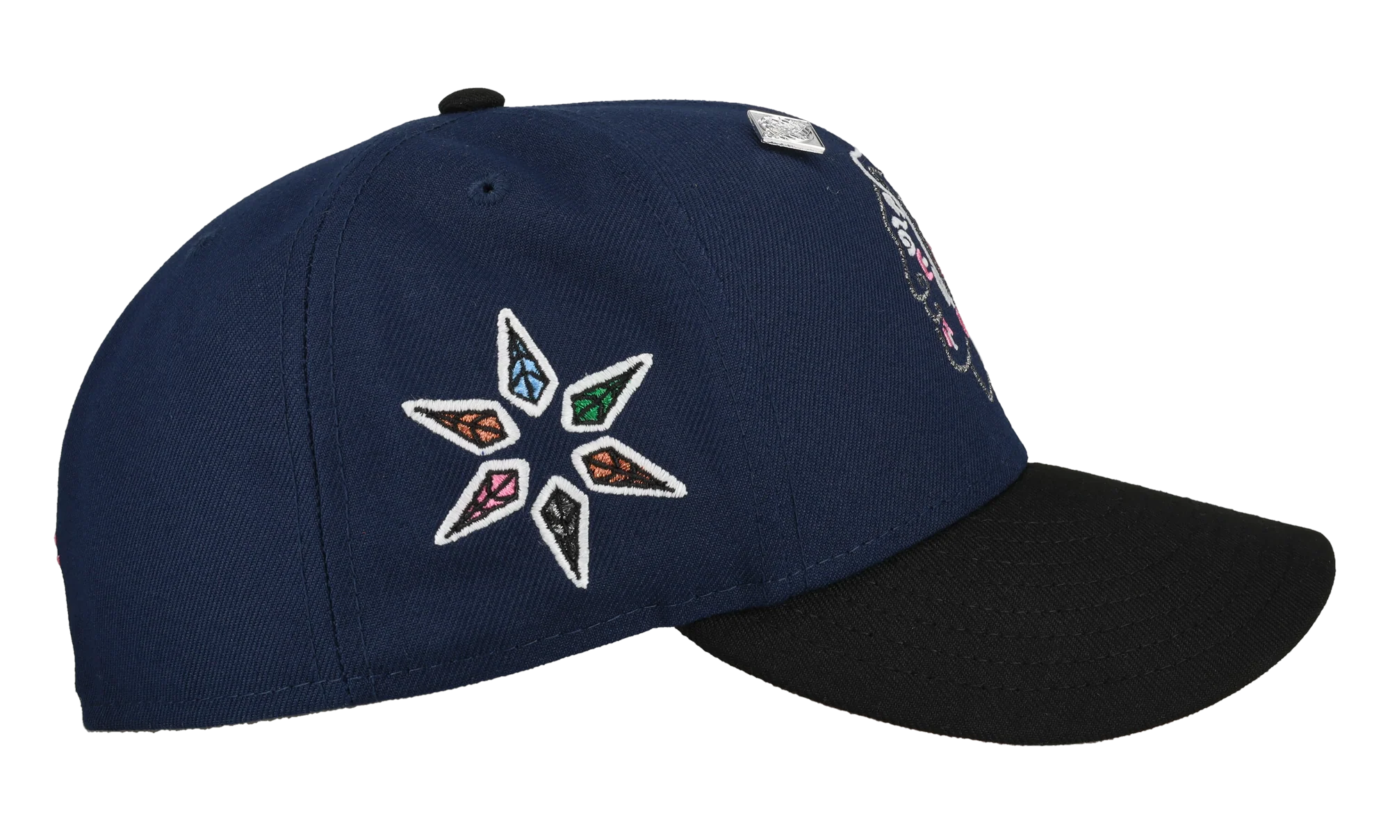 59FIFTY Chicago Black Hawks Fitted Hat "Navy / Black / Pink Brim" NE454