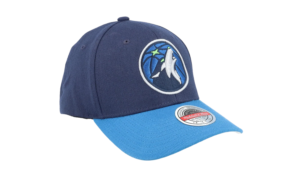 NBA Team 2 Tone 2.0 Stretch Snapback Cap "Minnesota Timberwolves - Navy / Light Blue" HHSS3265 MTIYYPPPNYLB