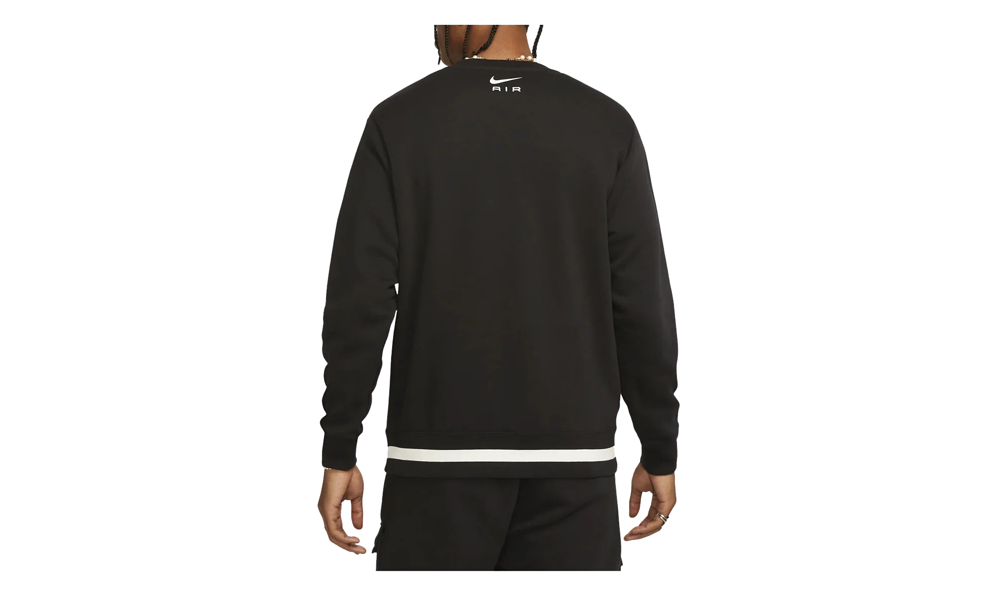 Air Swoosh Fleece Crewneck Sweatshirt "Black" FN7692 010