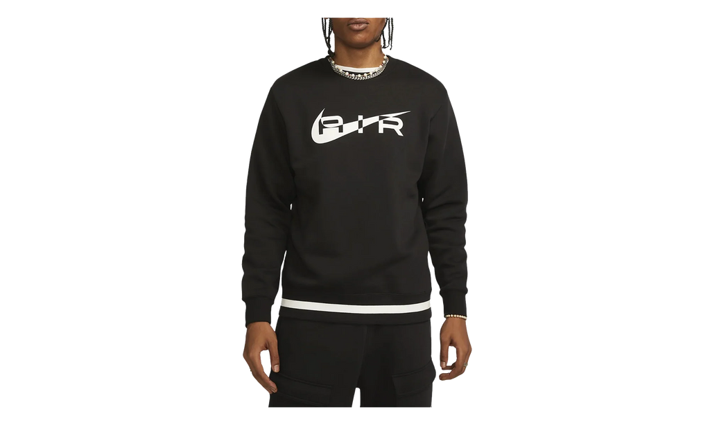Air Swoosh Fleece Crewneck Sweatshirt "Black" FN7692 010