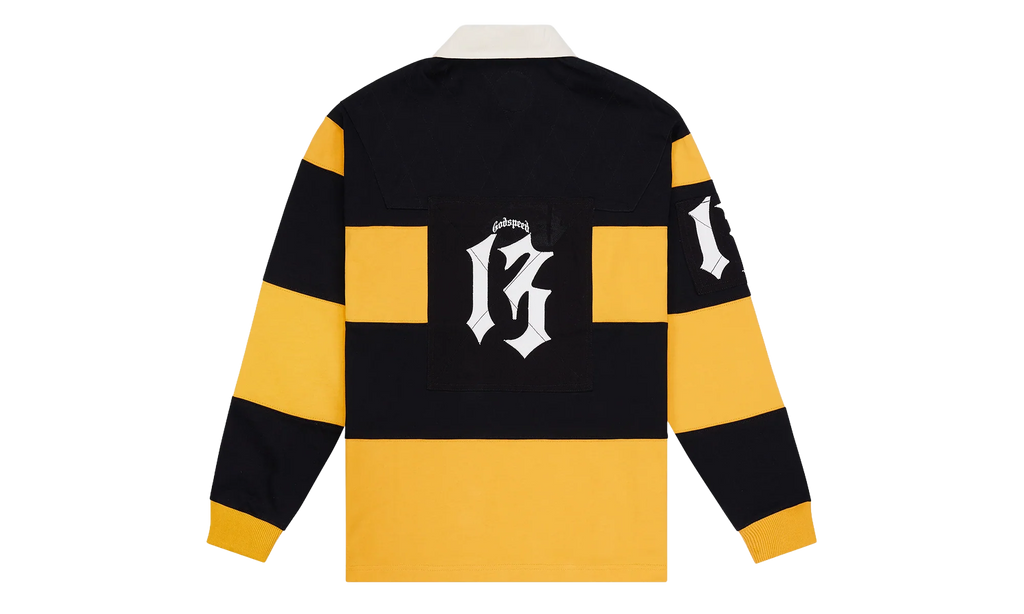 Classic Field Rugby Shirt "Black / Yellow" VIXTJQPJ