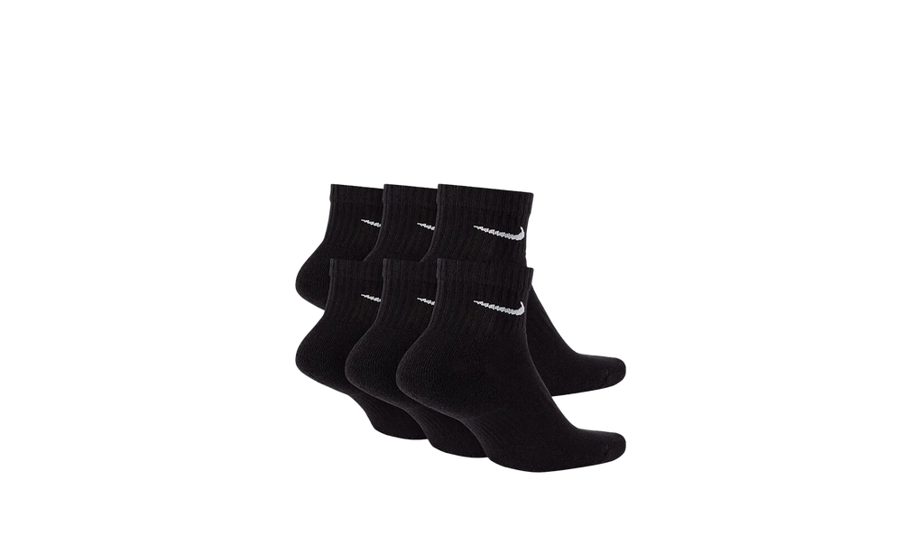 Everyday Cushioned Training Ankle Socks (6 Pairs) "Black / White" SX7669 010