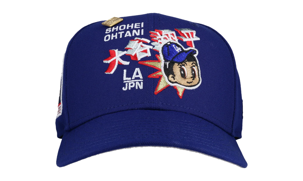 59FIFTY Los Angeles Dodgers 2025 Ohtani Tokyo Series Fitted Hat "Blue / Gold" NE143