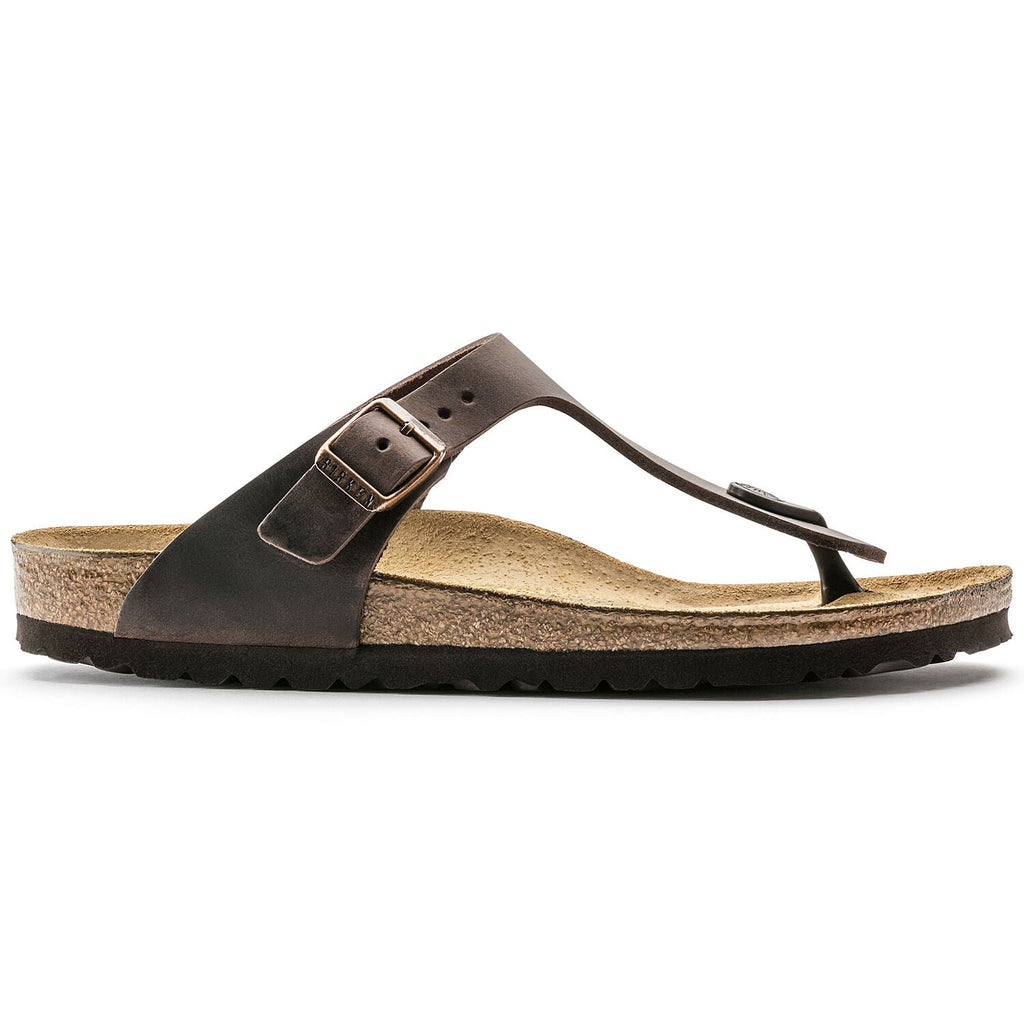Gizeh Oiled Leather Classic Footbed Sandal in Habana