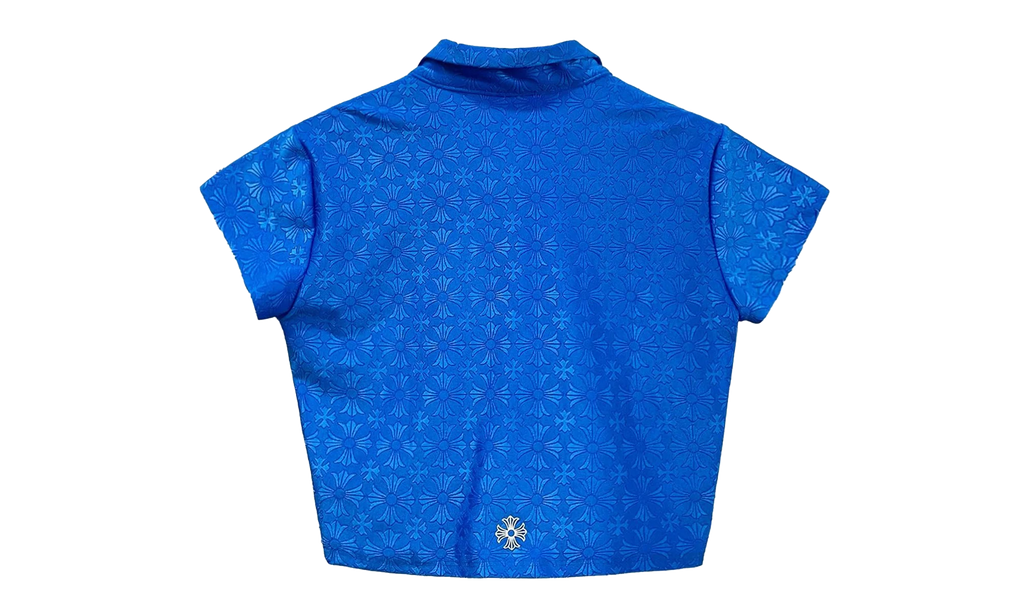 Cross Pattern Polo Tee WMNS "Blue" CHRM0826