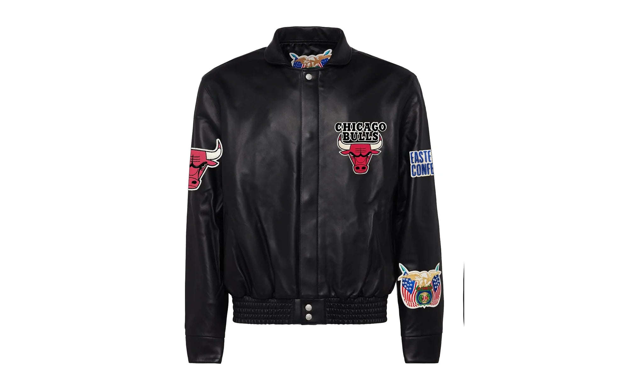 Chicago Bulls Full Leather Jacket Black AR "Black" NBA CHI BUL 105