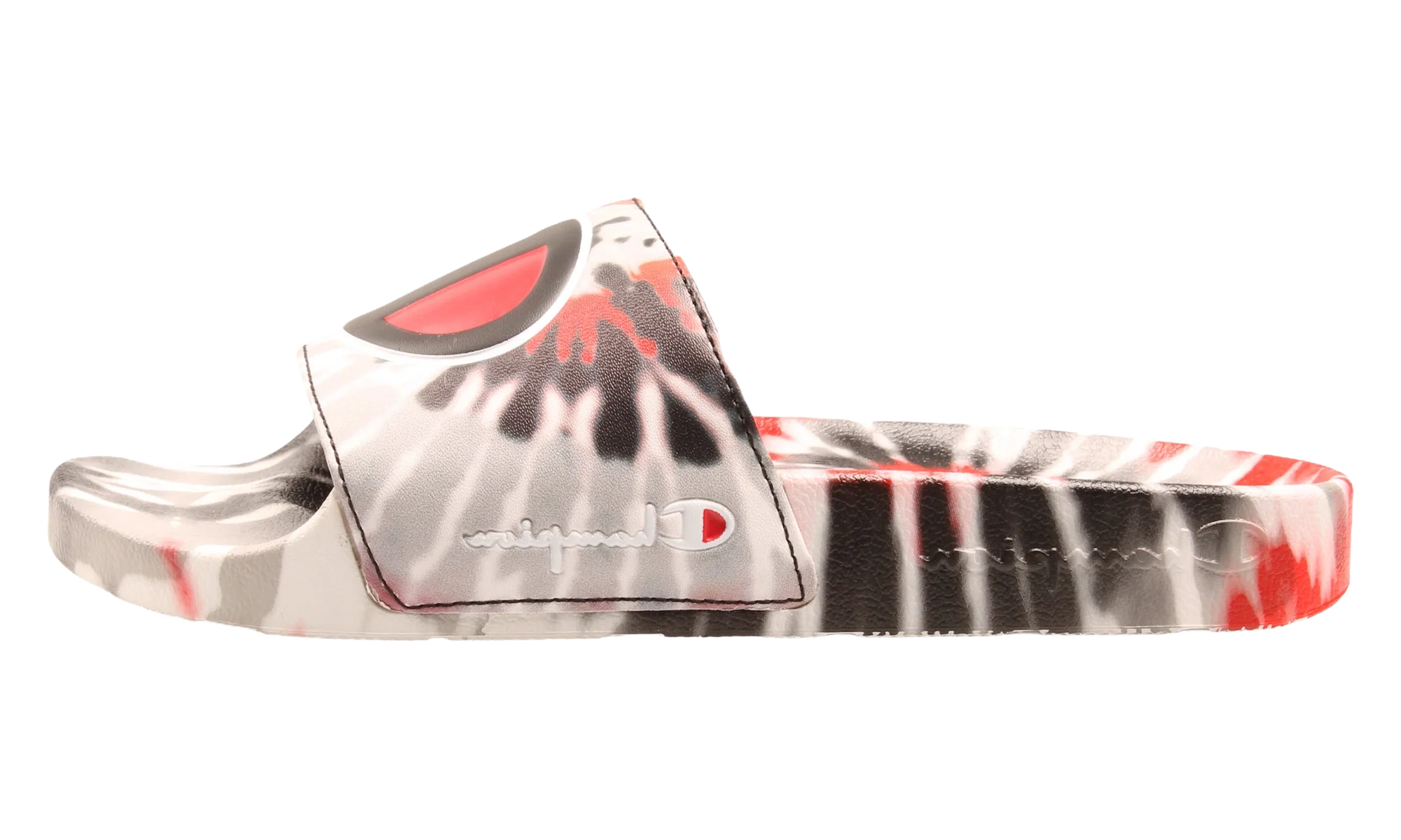 Life™ IPO Tie Dye Slides GS "Black / Scarlet Red / Grey" CP101192Y