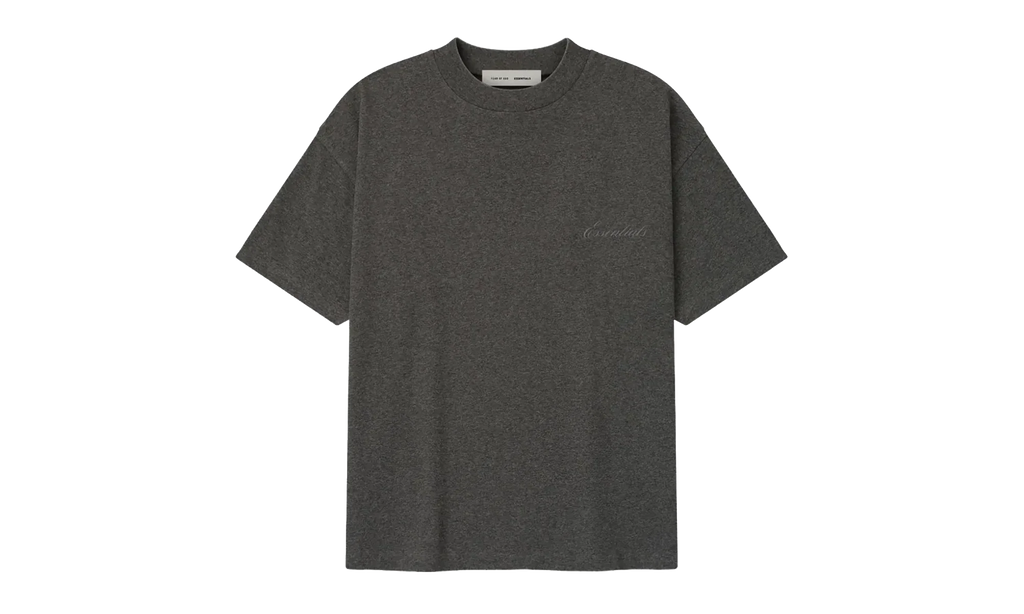 Embroidered Classic Short Sleeve Tee "Charcoal Heather" 125HO254191F