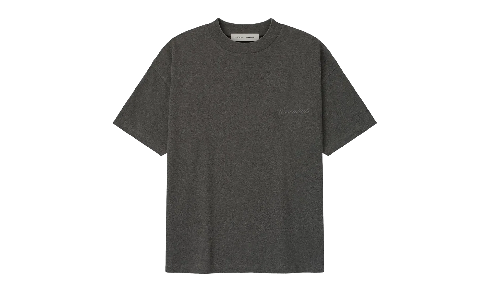 Embroidered Classic Short Sleeve Tee "Charcoal Heather" 125HO254191F