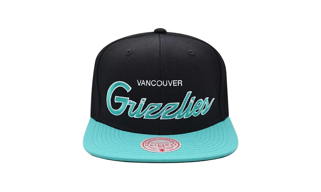 NBA Hardwood Classics Script 2.0 Snapback Cap "Vancouver Grizzlies - Black" HHSS3282 VGRYYPPPBLCK