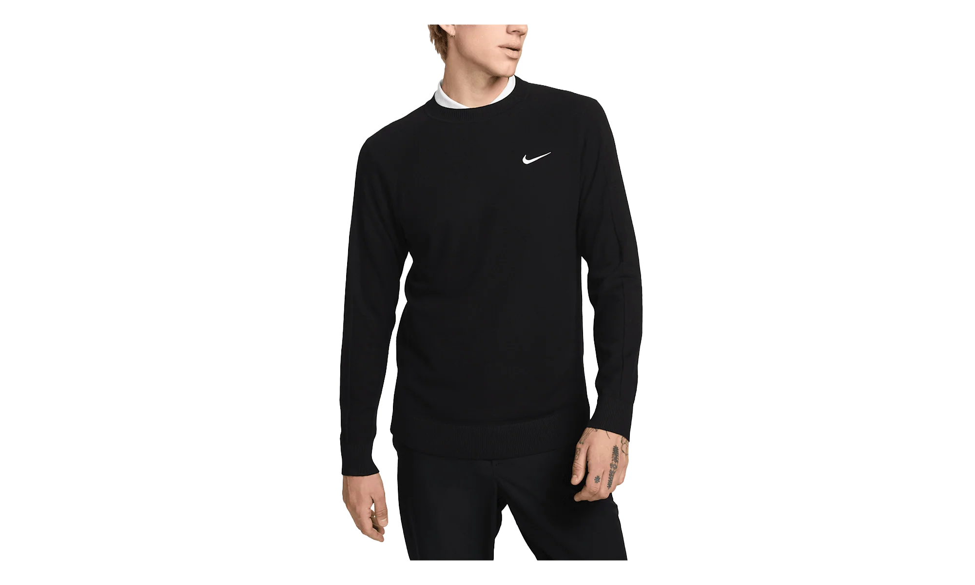Tour Sweater Knit Crew "Black White" FQ8832 010