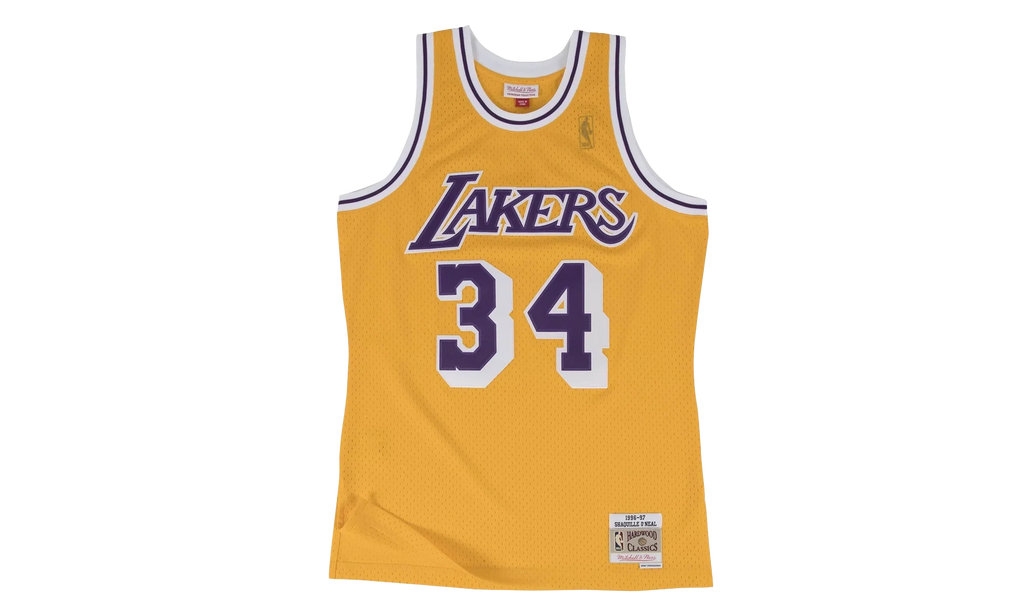 NBA Shaquille O’Neal Swingman Home Jersey "1996 Los Angeles Lakers - Gold" SMJYGS18177 LALLTGD96SON