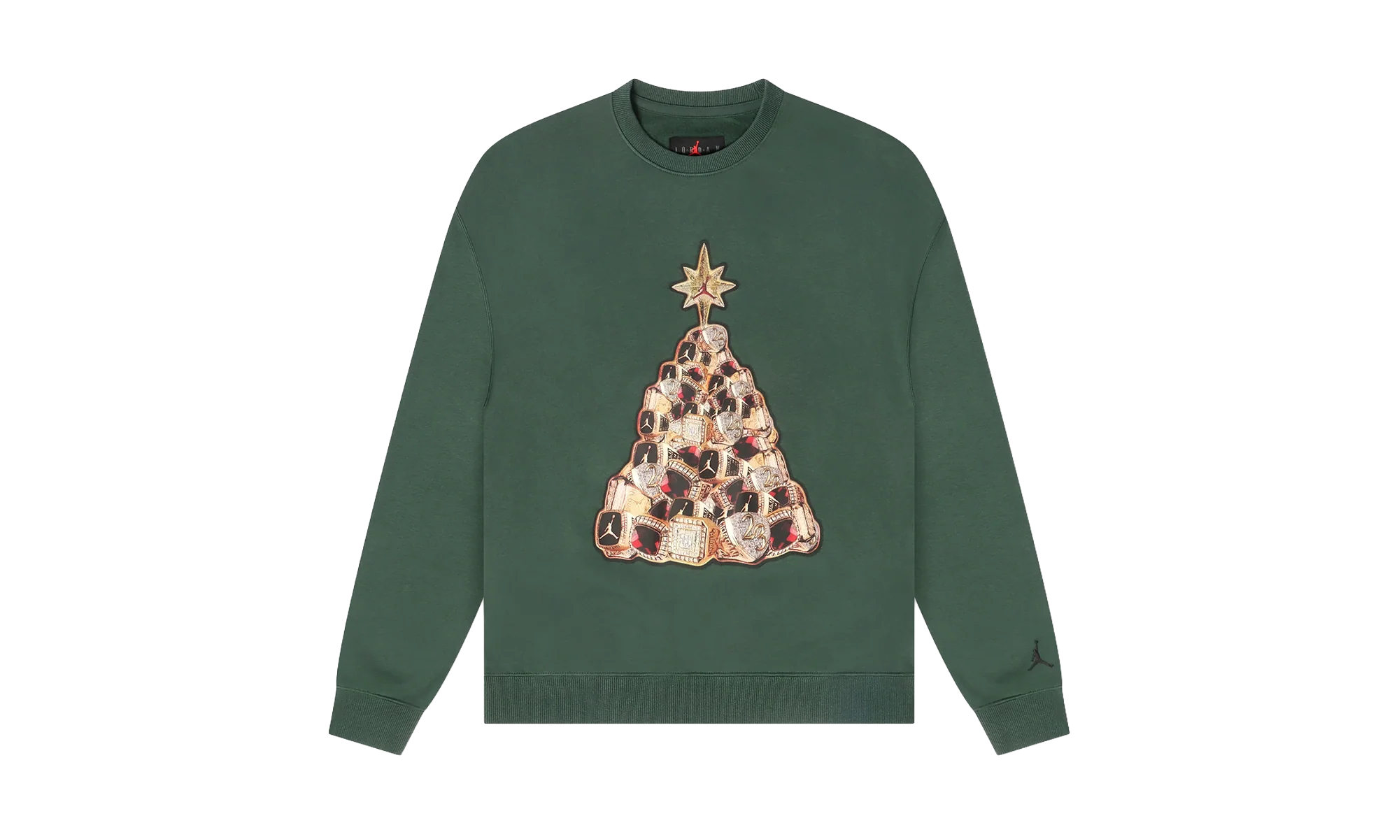 Jordan Brooklyn Fleece Crew-neck Sweatshirt "Midnight Green / Black" HV1874 316