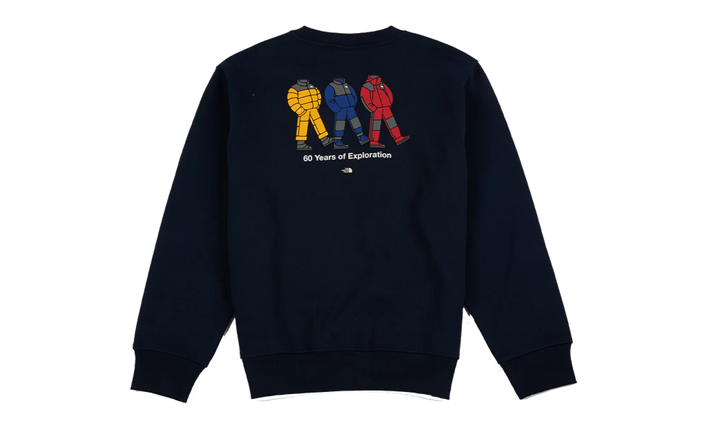 TNF Celebration Relaxed Crewneck Sweatshirt "Summit Navy" NF0A8GAT8K2