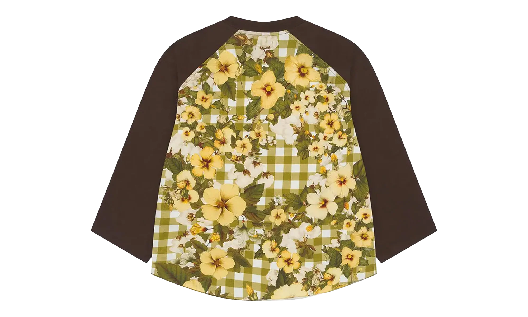 Levi's Cotton Floral Gingham Baseball Tee "Multicolor" DT505