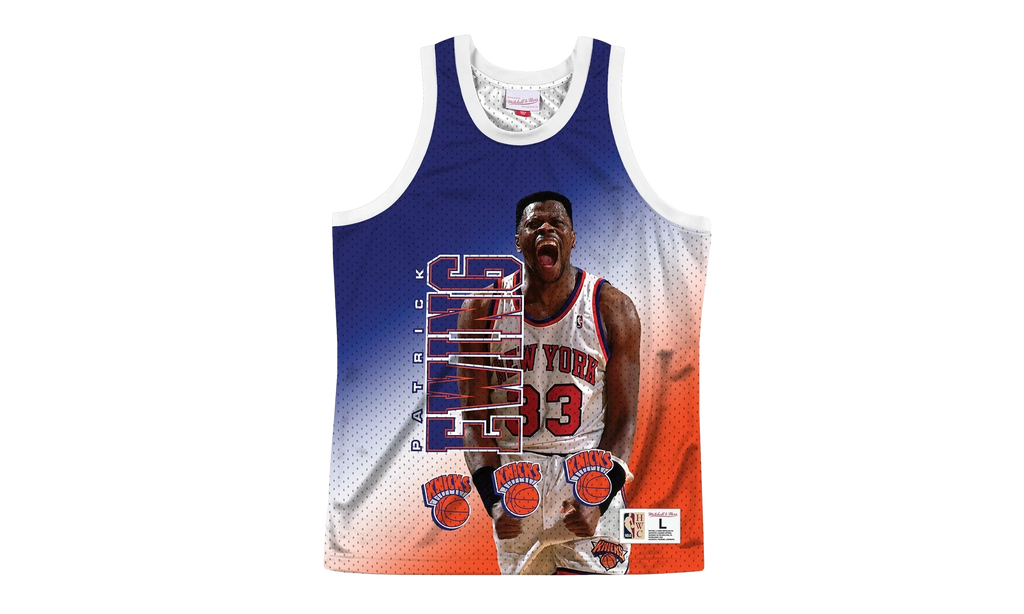 NBA Behind The Back Jersey "New York Knicks Patrick Ewing" MSTKMI19002 NYKWHITPEW