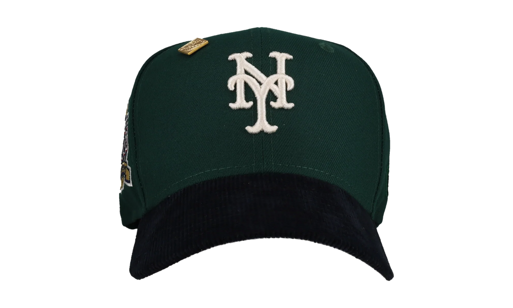 59FIFTY New York Mets 40th Season Fitted Hat "Green / Navy - Corduroy Visor" NE197