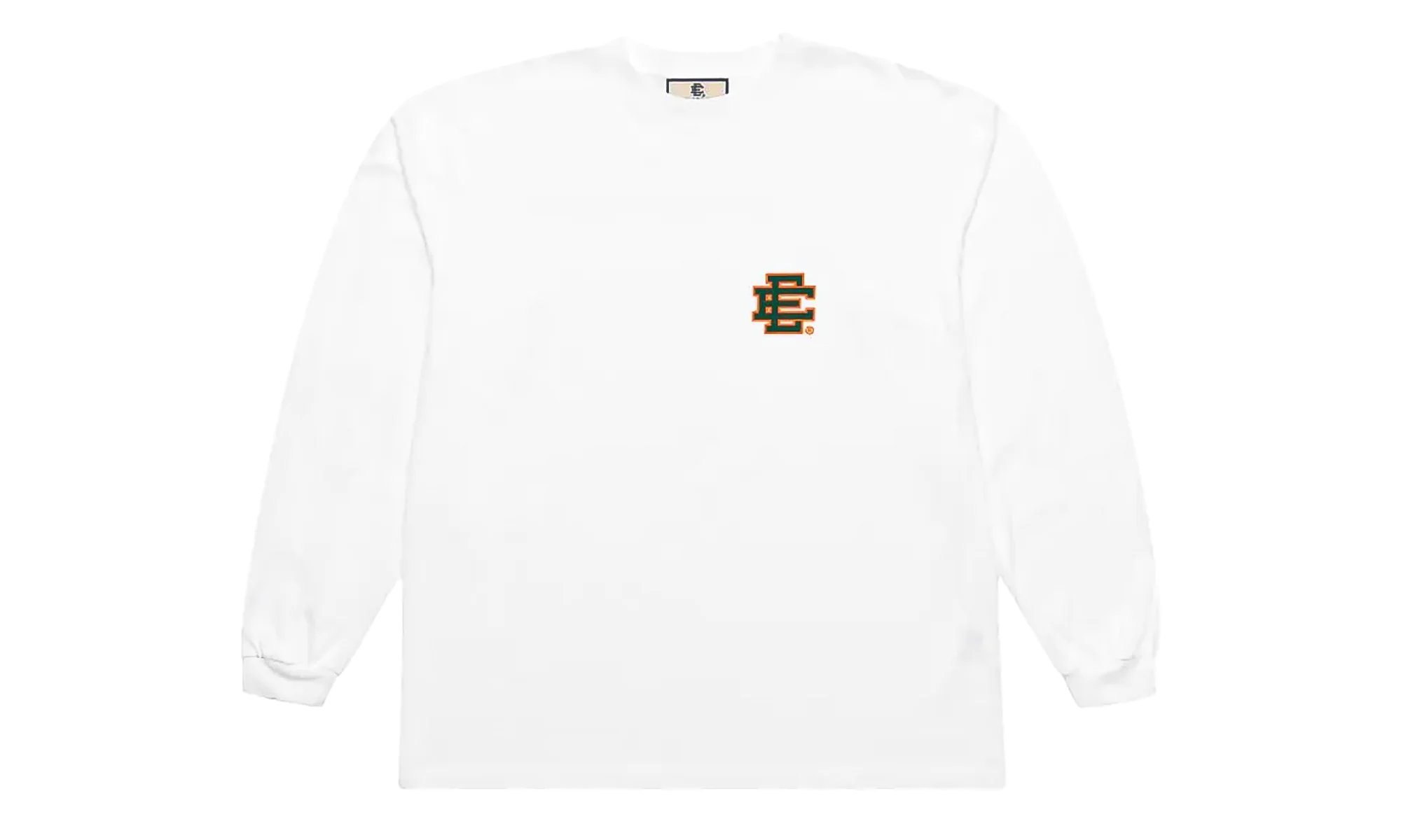 EE LONG SLEEVE T-SHIRT "White/Green/Orange" EE645