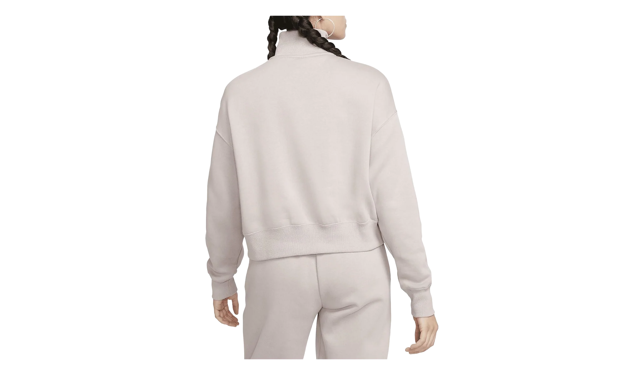 Sportswear Phoenix Fleece Oversized 1/2 Zip Sweatshirt WMNS "Diffused Taupe / Sail" DQ5767 272