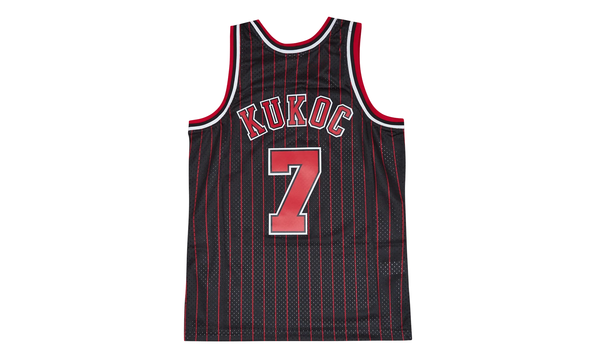 NBA Toni Kukoc Swingman Jersey "1995-96 Chicago Bulls - Black" SMJYAC18082 CBUBLCK95TKU