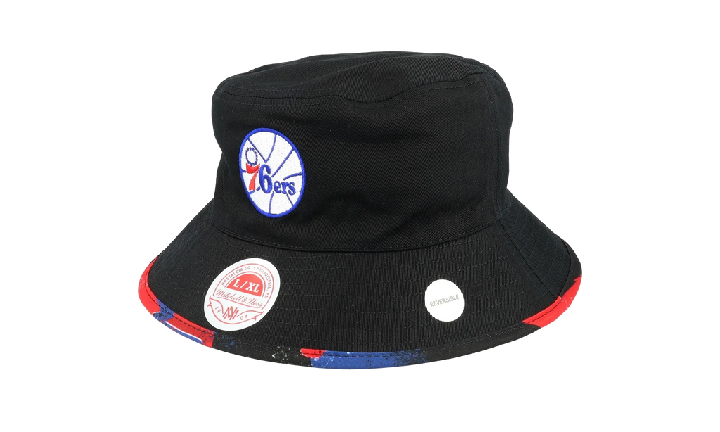 NBA Hardwood Classics Hyper Bucket Hat "Philadelphia 76ers - Black" HBKB2994 P76YYPPPBLCK