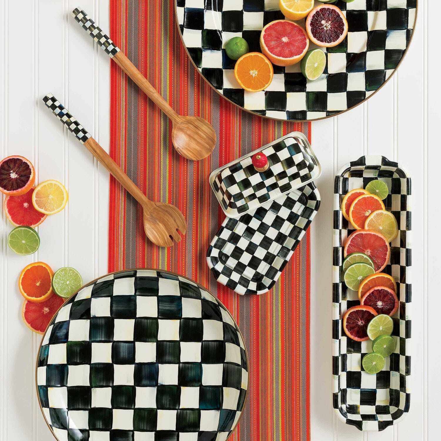 Mackenzie-Childs Courtly Check Serving Platter