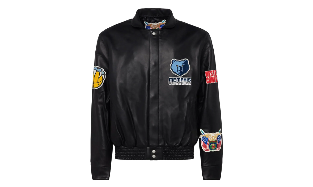 Full Leather Jacket "Memphis Grizzlies" NBA 104 GRI