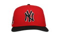 9FIFTY New York Yankees 1962 World Series A Frame Snapback Hat "Red / Black" NE236