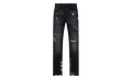 Clayton Distressed Paint Splatter Ripped Jeans "Black" MF24D623 B1182CHSPL