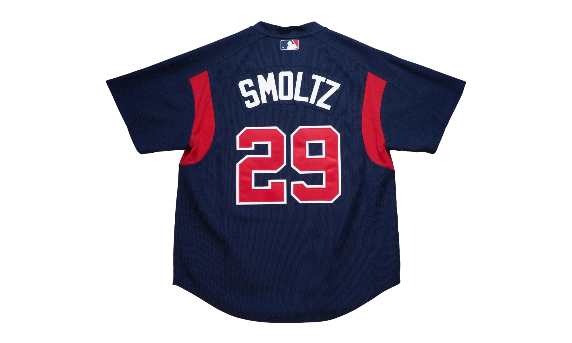 MLB John Smoltz Authentic Batting Practice Jersey "2003 Atlanta Braves – Navy" ABPJAC20009 ABRNAVY03JSM