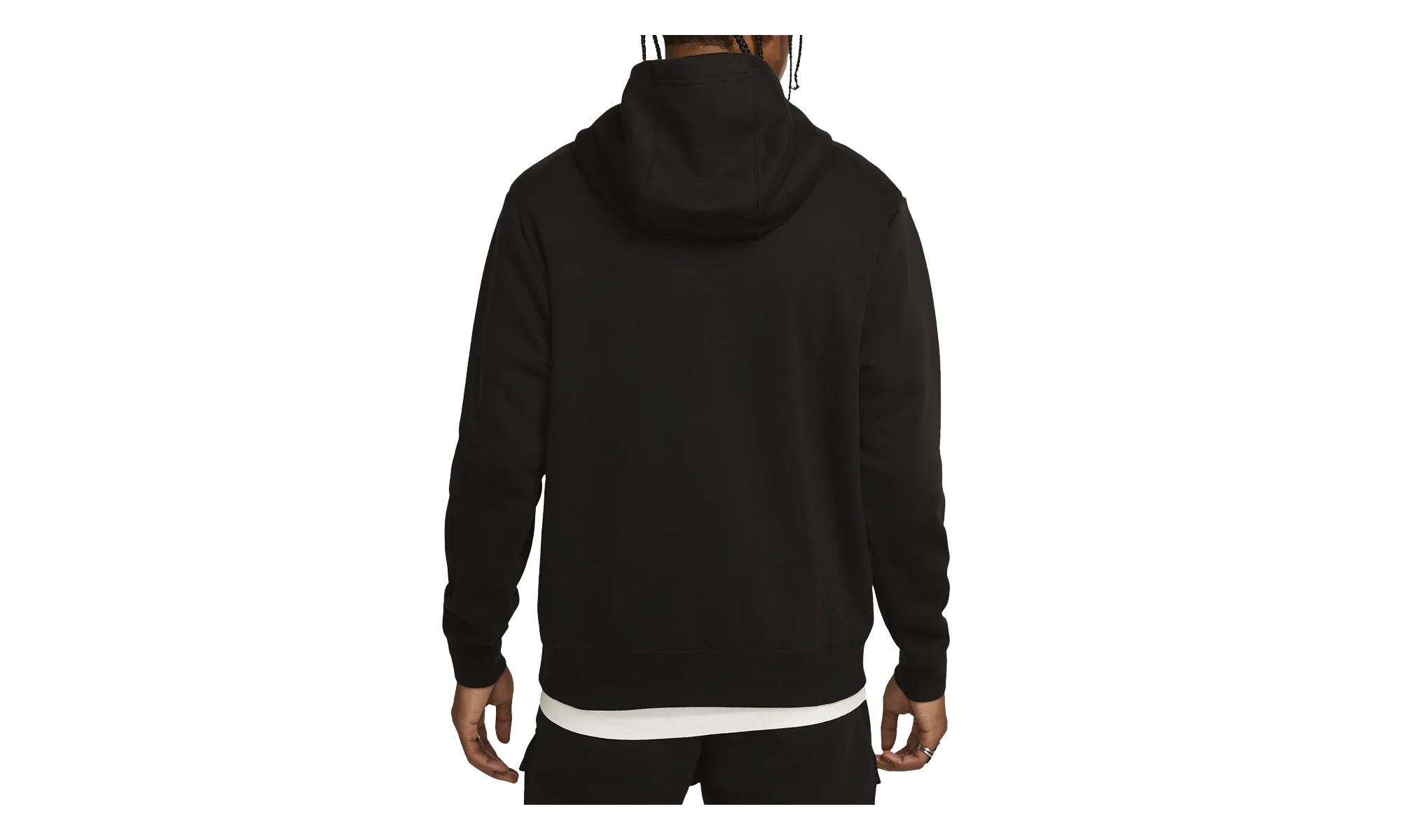 Air Fleece Pullover Hoodie "Black / Summit White" FN7691 010