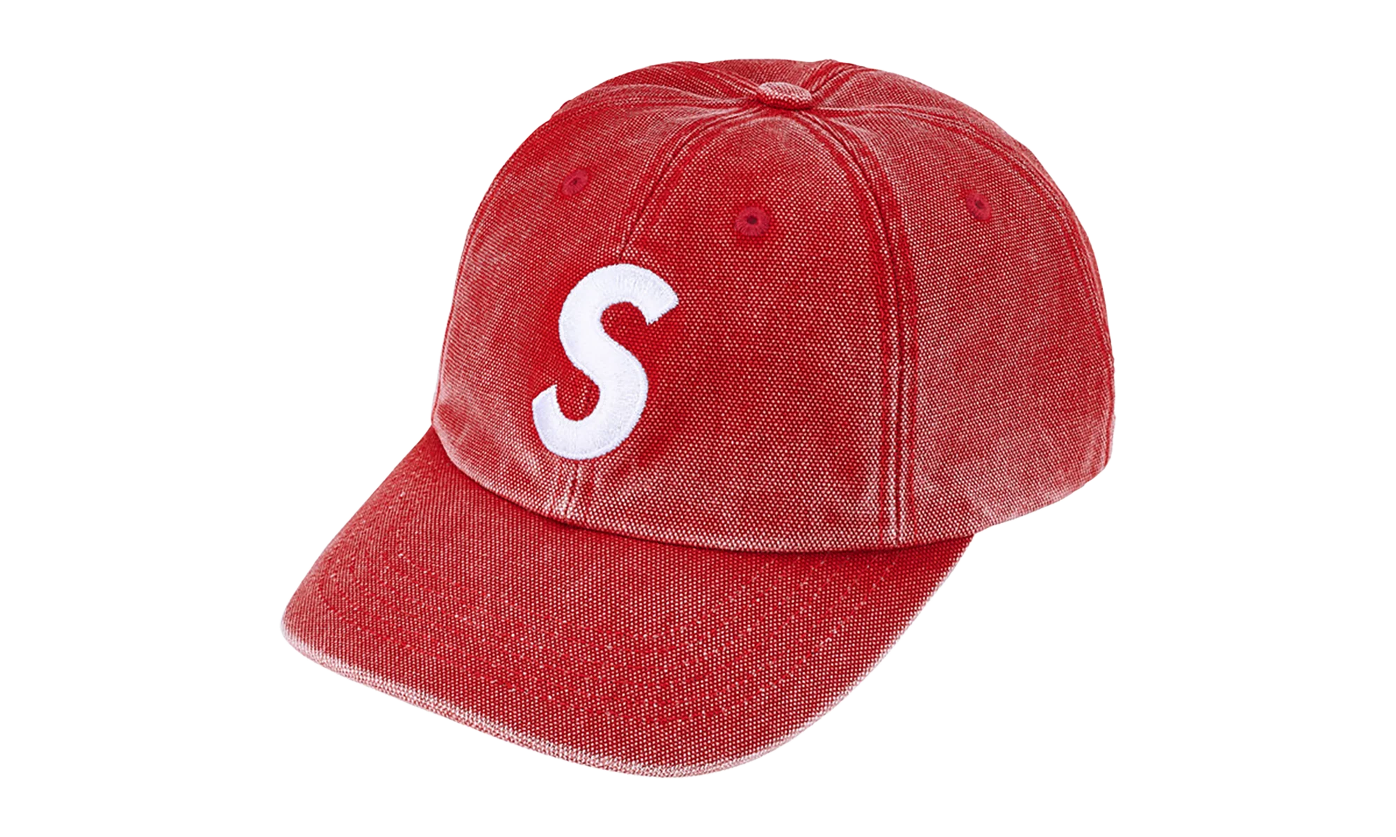 Pigment Coated S Logo 6-Panel "SS26 - Red" SU27305