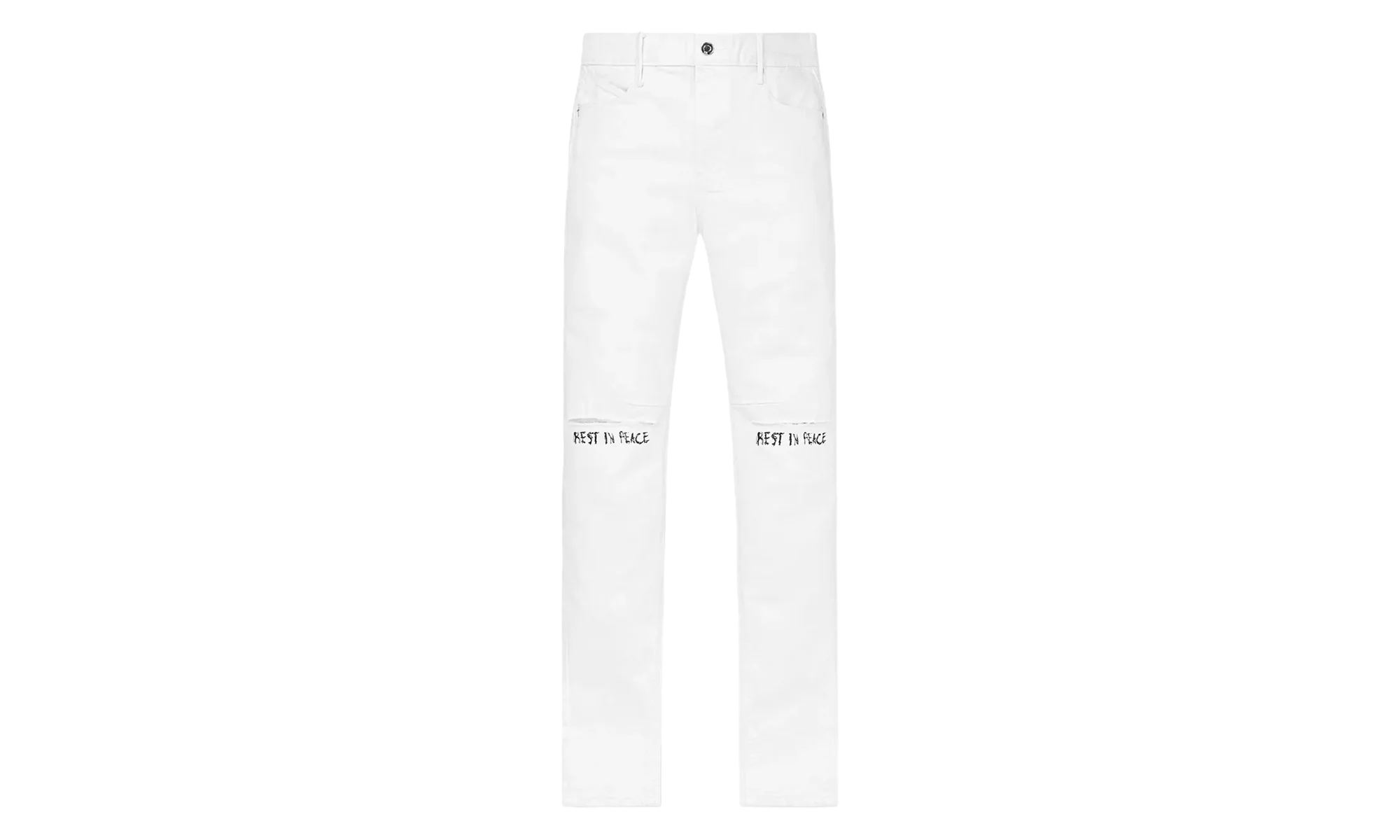 Bryant Rest In Peace Skinny Jeans "White" MF24D624 B1205WTRIP