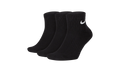 Everyday Cushioned Training Ankle Socks (3 Pairs) "Black / White" SX7667 010