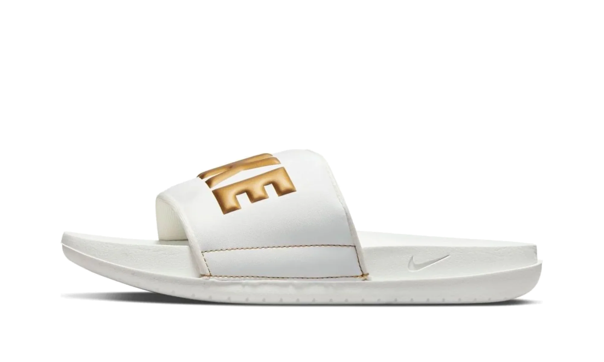 Offcourt Slide WMNS "Summit White Metallic Gold" BQ4632 105