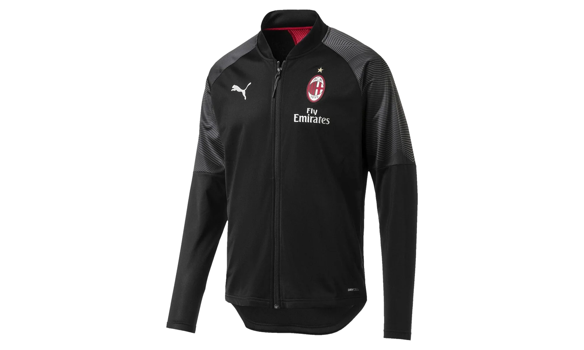 AC Milan Stadium Poly Jacket "Puma Black / Tango Red" 754864 01