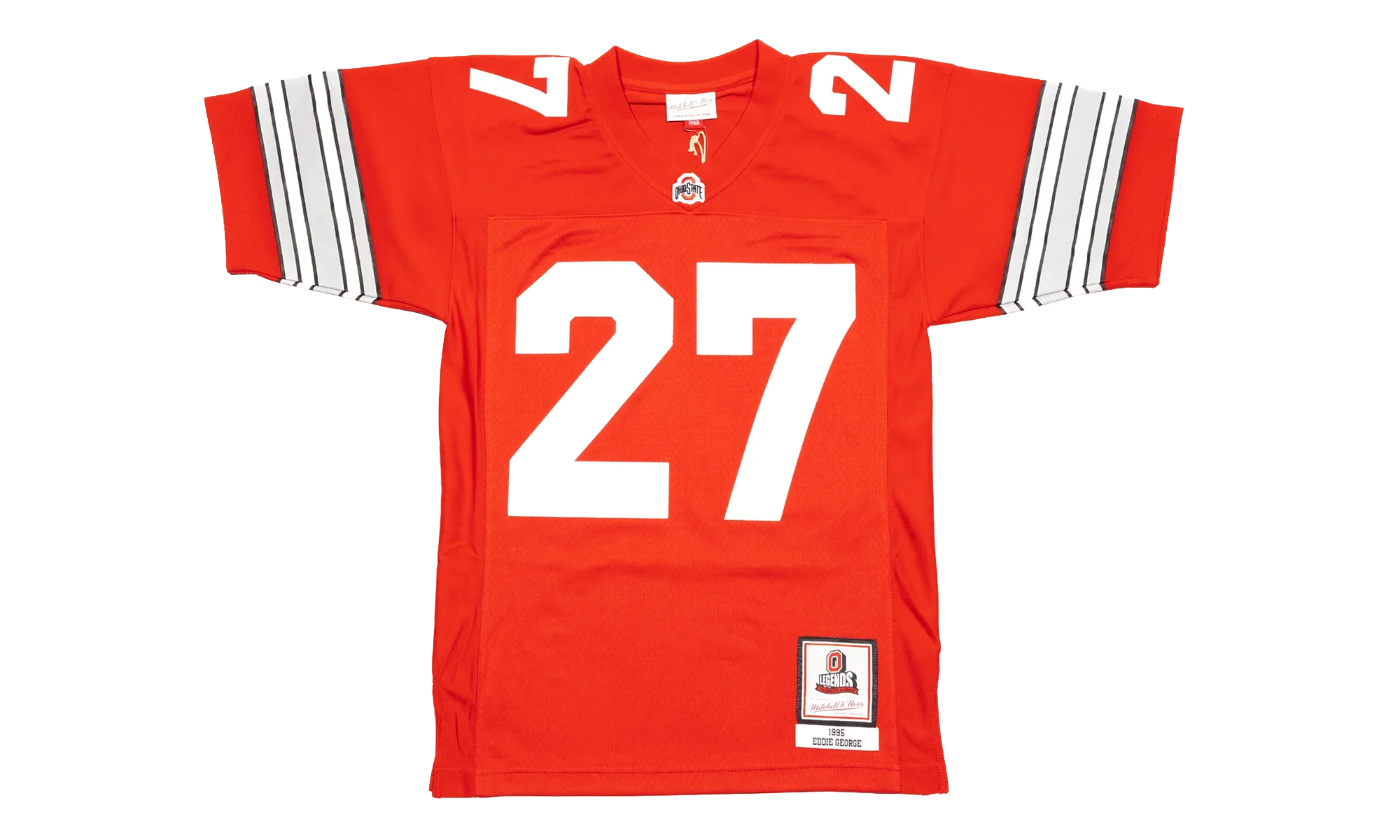 NCAA Eddie George Dark Football Jersey "1995 Ohio State - University Red" LGJY3234 OST95EGRUNRD