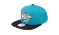 NBA Hardwood Classics Team 2 Tone 2.0 Snapback Cap "Detroit Pistons - Teal / Black" HHSS3267 DPIYYPPPTLBK