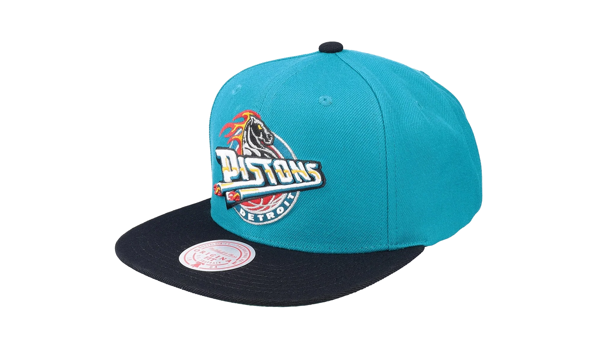 NBA Hardwood Classics Team 2 Tone 2.0 Snapback Cap "Detroit Pistons - Teal / Black" HHSS3267 DPIYYPPPTLBK