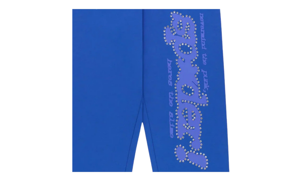 Rhinestone Punk V2 Sweatpants "Blue" SP5der407