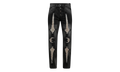 TC Bone Leather Denim Pants "Black" TC25PT2102