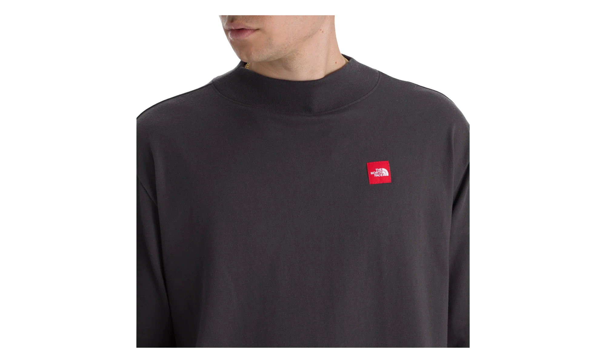 Red Box Long-Sleeve Tee "Obsidian" NF0A8EG4 0SA