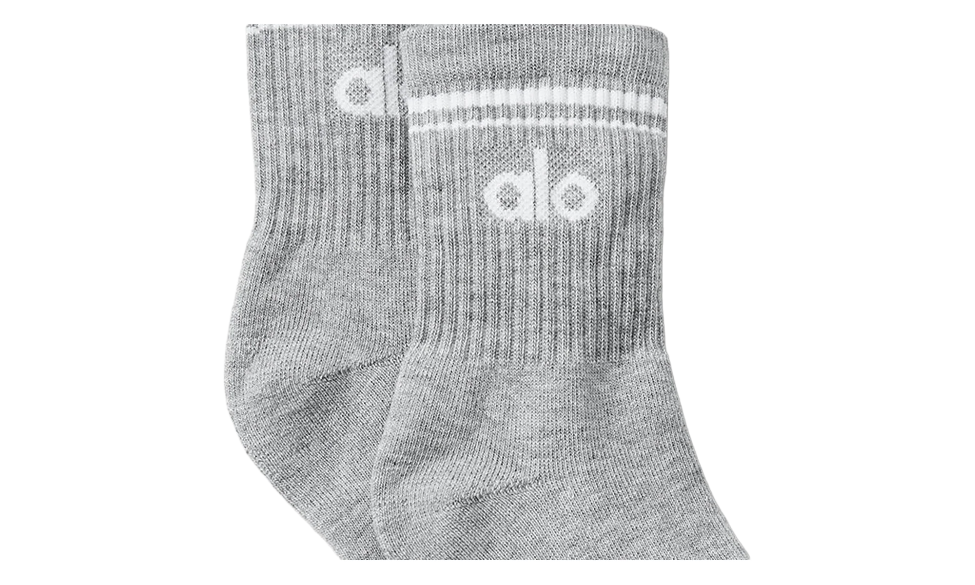 Half-Crew Throwback Sock "Grey / White" ALO03